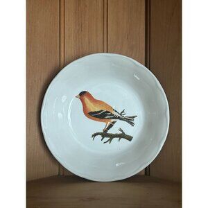 Vintage Royal Stafford Coupe Cereal Bird Baltimore Oriole Bowl England Decoupage